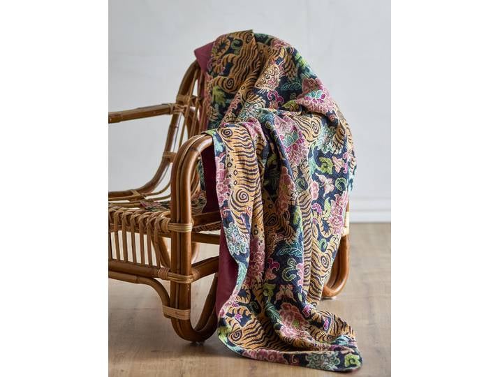 Plaid Lester 127 x 152cm Multicolore Coton