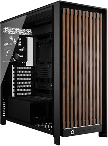 Corsair FRAME 5000D WOOD RS Mid-Tower ATX PC-behuizing - Zwart/Walnoot