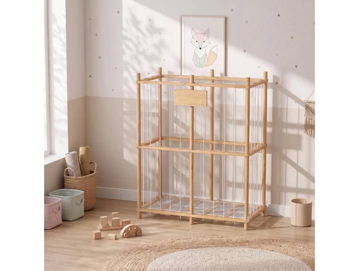 AIYAPLAY Étagère Bois Jouets Enfant 76x40x94,5cm Naturel