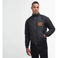 Barbour international für Herren. MQU1326 Jacke Merchant Quilted Jacket schwarz (L), Lässig, Synthetisch, Langarm