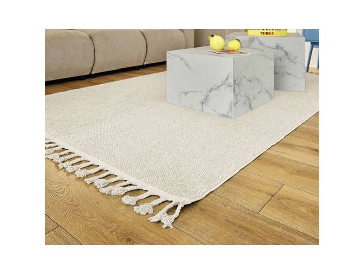 Elma - tapis rectangulaire uni - blanc - 160x230cm