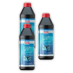 3x Getriebeöl LIQUI MOLY 25070 Marine Vollsynthetisch Getriebeöl GL4/GL5 75W-90 -1L