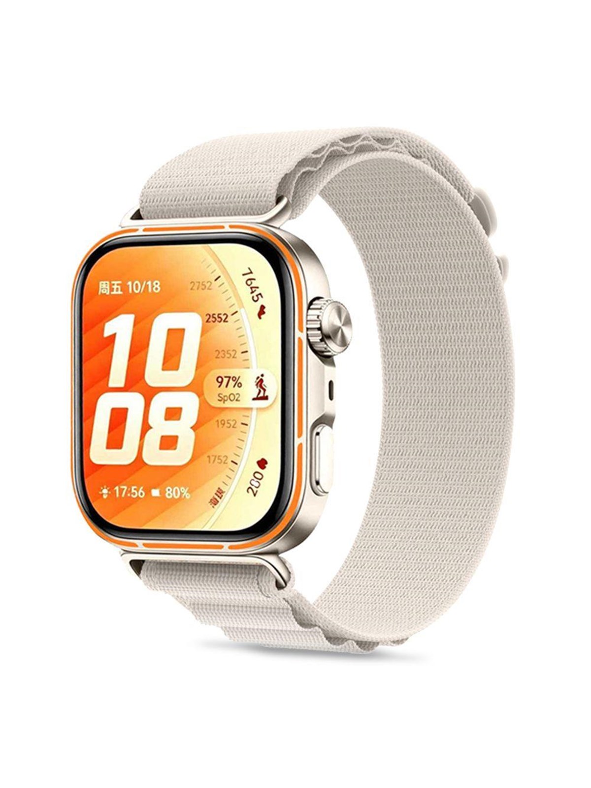 Tech-Protect Nylon Pro Strap for Huawei Watch Fit 3 / 4 / 4 Pro / 5 / 5 Pro - Beige