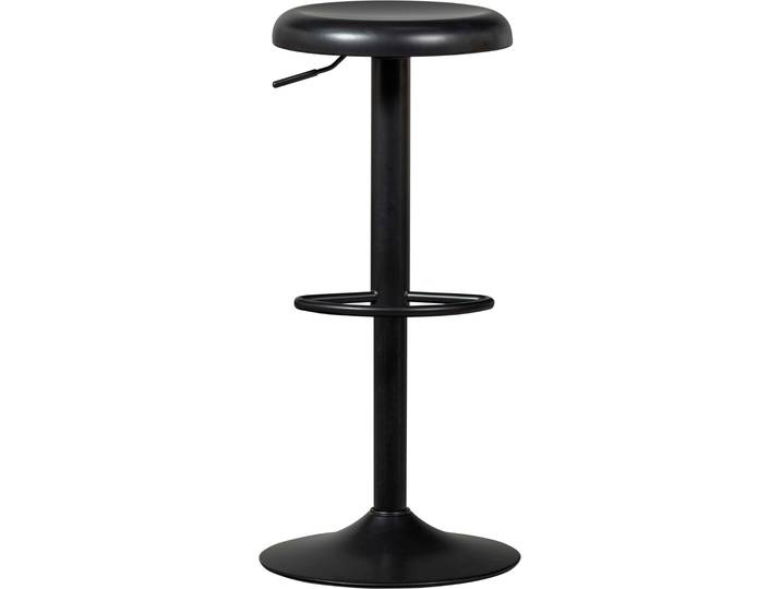 Barhocker WOOOD ISAAC BARHOCKER METALL KUPFER , schwarz, B:39cm H:81cm T:39cm, Hocker, Barhocker, Der WOOOD Isaac Barstuhl bietet Höhenverstellung und Fußstütze