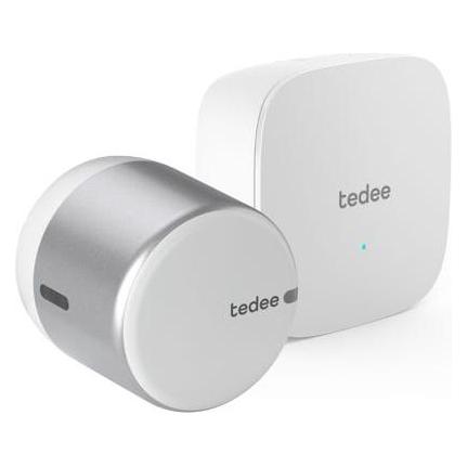 Tedee Set GO 2 Aluminium mit Bridge (Smartphone) (SET GO 2 ALU SILBER+BRIDGE)