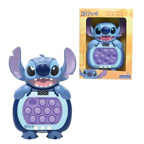 Lexibook Disney Stitch Fast Push spel, blauw, JG500D