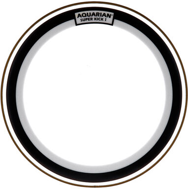 Aquarian "24" Super Kick Clear Bass Drum" transparent