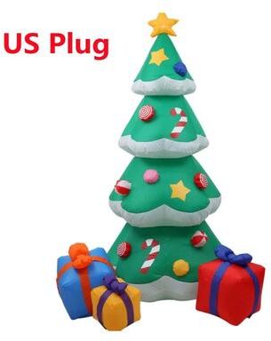 Uplift Treasures 7FT Inflatable Christmas Tree With LED Lights Outdoor Decoration us Plug