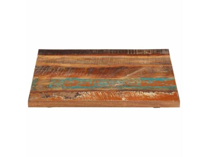 KLGBNCVE Tischplatte Quadratisch 60x60 cm Altholz Massiv Recyceltes Tropenholz, Rustikaler Look, Für Couchtisch, Beistelltisch, Bartisch