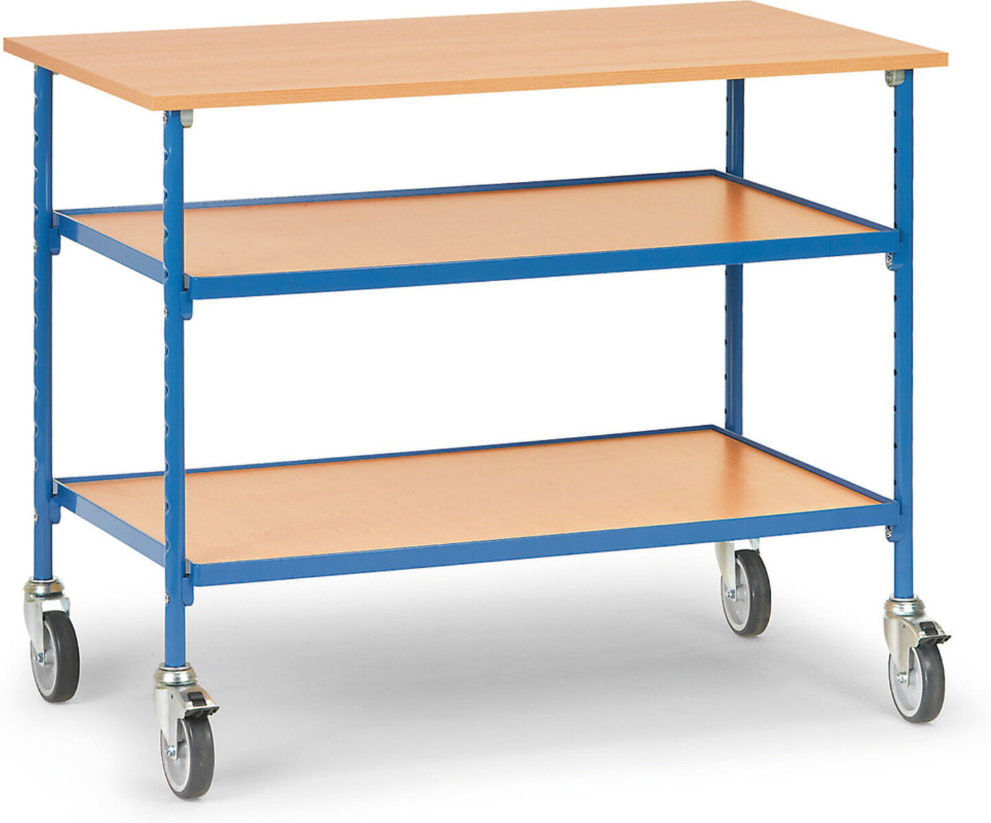 fetra Rolltisch 5862 mit 2 Ablageböden)
