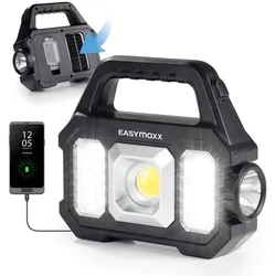 EASYmaxx Solar-Arbeitsleuchte mobil - Schwarz