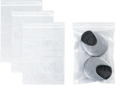S&Z Druckverschlussbeutel, Polypropylen, 160 × 220 mm, 50 µm, ohne Druck, transparent, 1000 Stk.