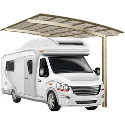 Ximax Carport Portoforte Typ 80 555 x 270 cm Caravan Ausführung Edelstahl-Look
