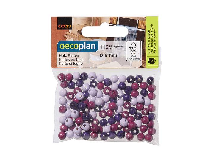 Oecoplan Holzperlen ⌀ 6 mm 115 Stück