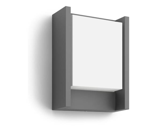 Vierkante buitenlamp Arbour 22cm antraciet Philips - 164609316