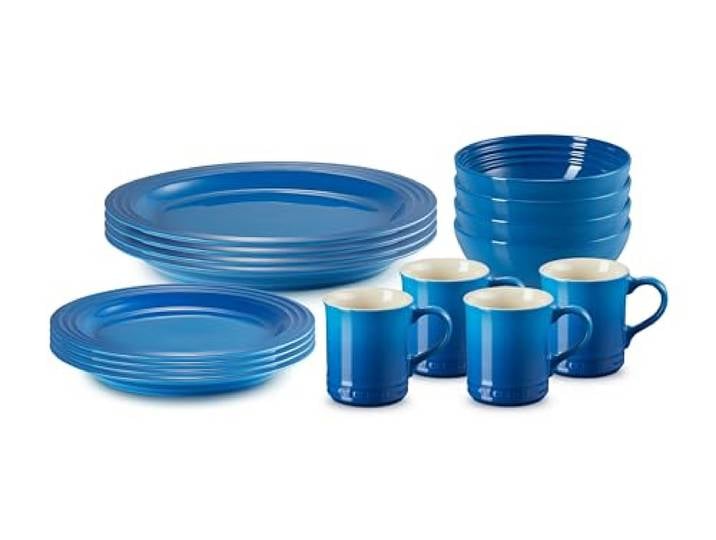 Le Creuset Steingut-Geschirr-Set, 16-teilig, Marseille