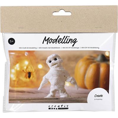 Creativ Company DIY Mini Kreativ Set Modellieren, Mumie, Weiß