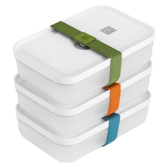 Zwilling 36801-322-0 Vakuum Lunchboxset Grösse L flach 6-teilig aus Kunststoff (36801-322-0)