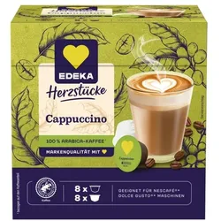 EDEKA Herzstücke Kaffeekapseln Cappuchino 16 Stück