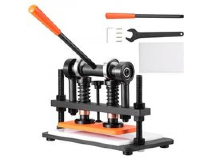 VEVOR Leder Stanzmaschine Manuelle Lederschneidemaschine 26 x 12 cm, Leder Prägemaschine 1,5 t Belastbare Leder-Stanzmaschine Geeignet für Leder, PVC/EVA-Schaumstoff, nicht Klebende Materialien