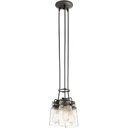 Elstead Lighting, Pendelleuchte, Brinley Hängeleuchte E27 3-fach Ältere Bronze (E27)