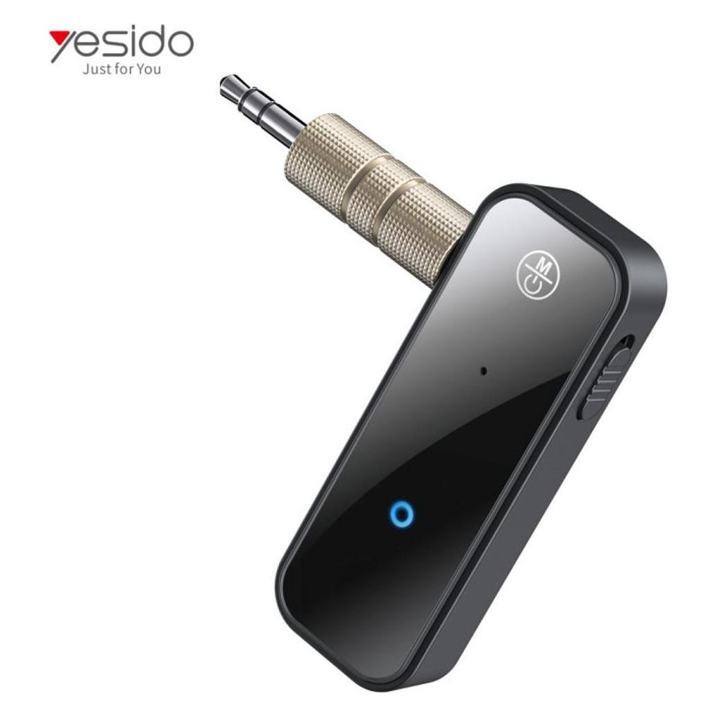 Yesido - Audio Adapter Bluetooth (YAU25) - Aux Jack 3.5mm - Black (Sender & Empfänger) (YAU25)