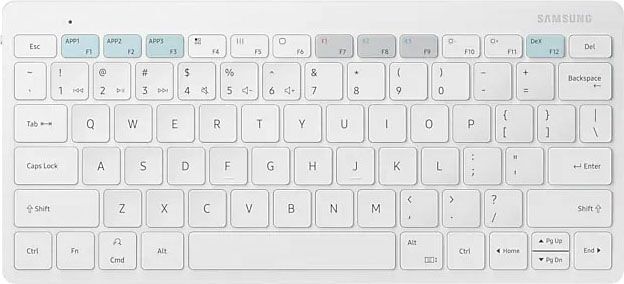 Samsung Tablet-Tastatur "Universal Smart Keyboard Trio 500 für Tabs", weiß, B:21,8cm H:12,74cm T:1,54cm, Tastaturen, Tablet-Tastatur