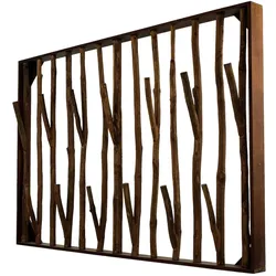 Licht-Erlebnisse Wandgarderobe Garderobenhaken Holz L:120cm groß Handarbeit Unikat Treibholz Flur Diele Haken Garderobe, SU1009