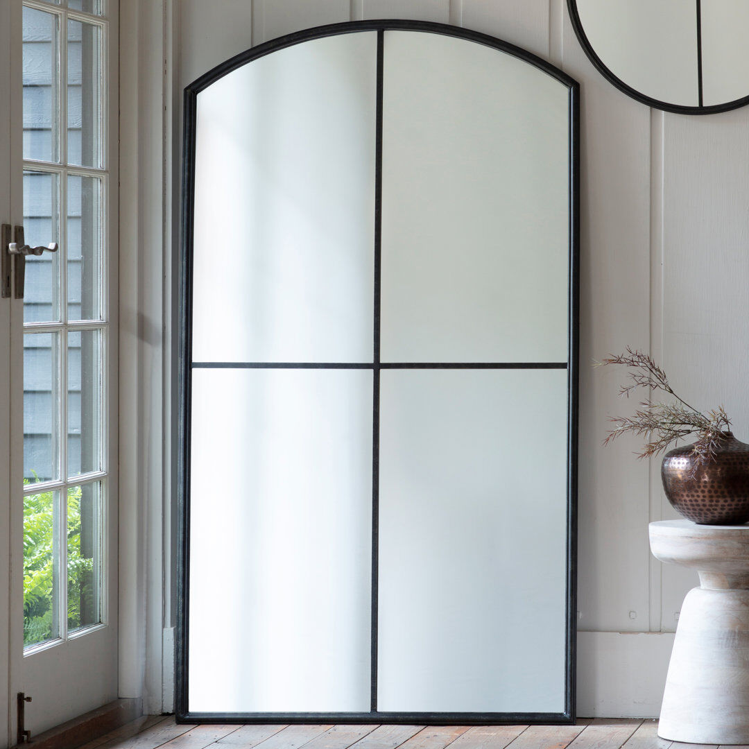 Marlow Home Co. Corsair Flat Mirror Black 150cm H X 85cm W X 4cm D