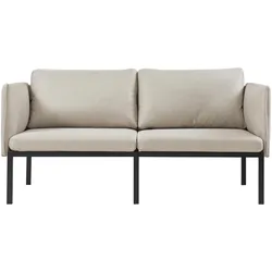 En.Casa, Sofa + Bettsofa, 2-Sitzer-Sofa Kamar 69x158x63 cm Beige (2-Sitzer)