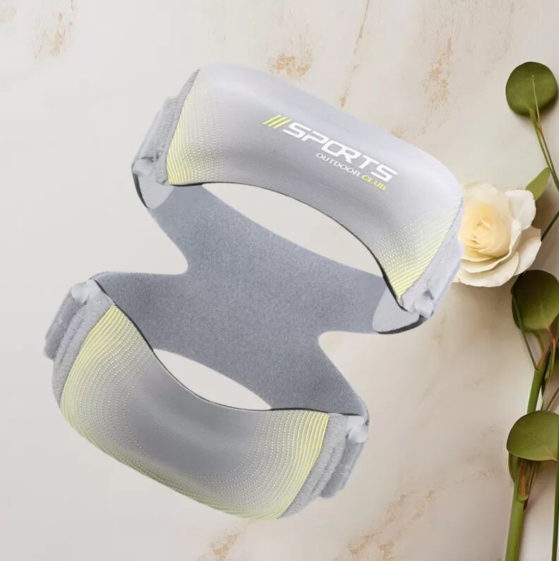 INF Verstellbare, stoßfeste Kniebandage für Laufen & Fitness Grau