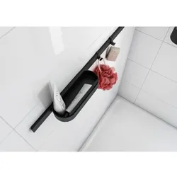 hansgrohe WallStoris Duschset 27967670 aus Kunststoff, Mattschwarz