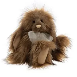 CHARLIE BEARS® Plüschhase Honey Moon mit Schleife Höhe ca. 38cm