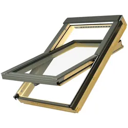 FAKRO Dachfenster FTU-V U3 78X118 weiß, Schwingfenster, ESG, PU-lackiert