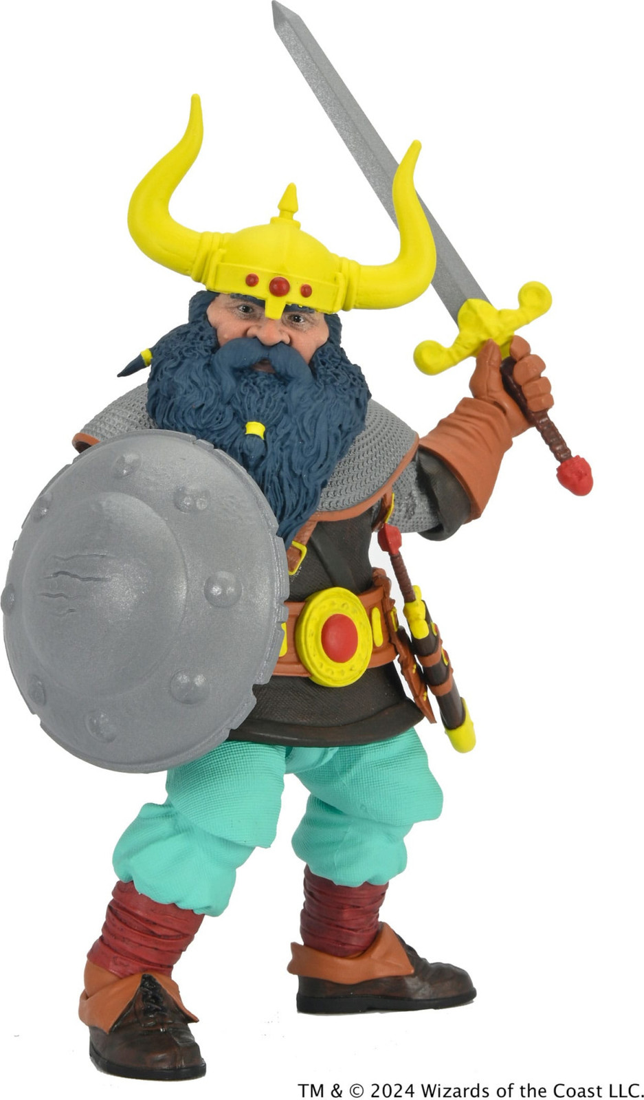 NECA Dungeons & Dragons 50e jubileum actiefiguur Elkhorn op blisterkaart 18 cm