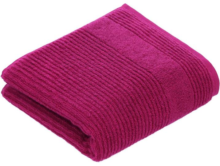 Handtuch VOSSEN Tomorrow , pink (cranberry), B:50cm L:100cm, Webfrottier, Baumwolle, Handtücher, Handtuch