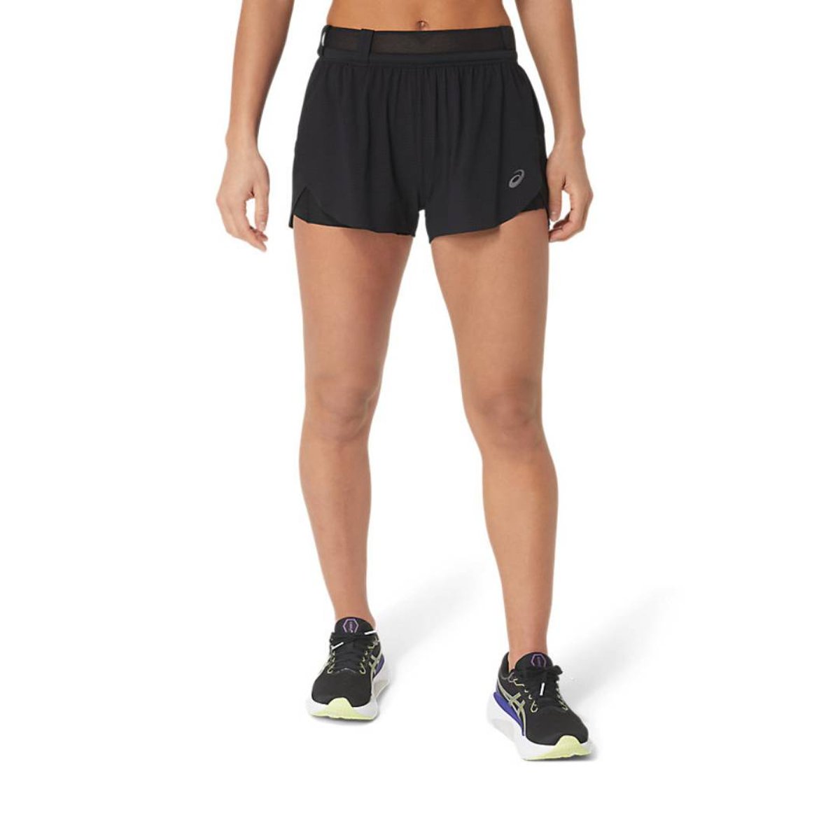 Calção Asics Metarun Split Preto Mulher, Tamanho L Mulher