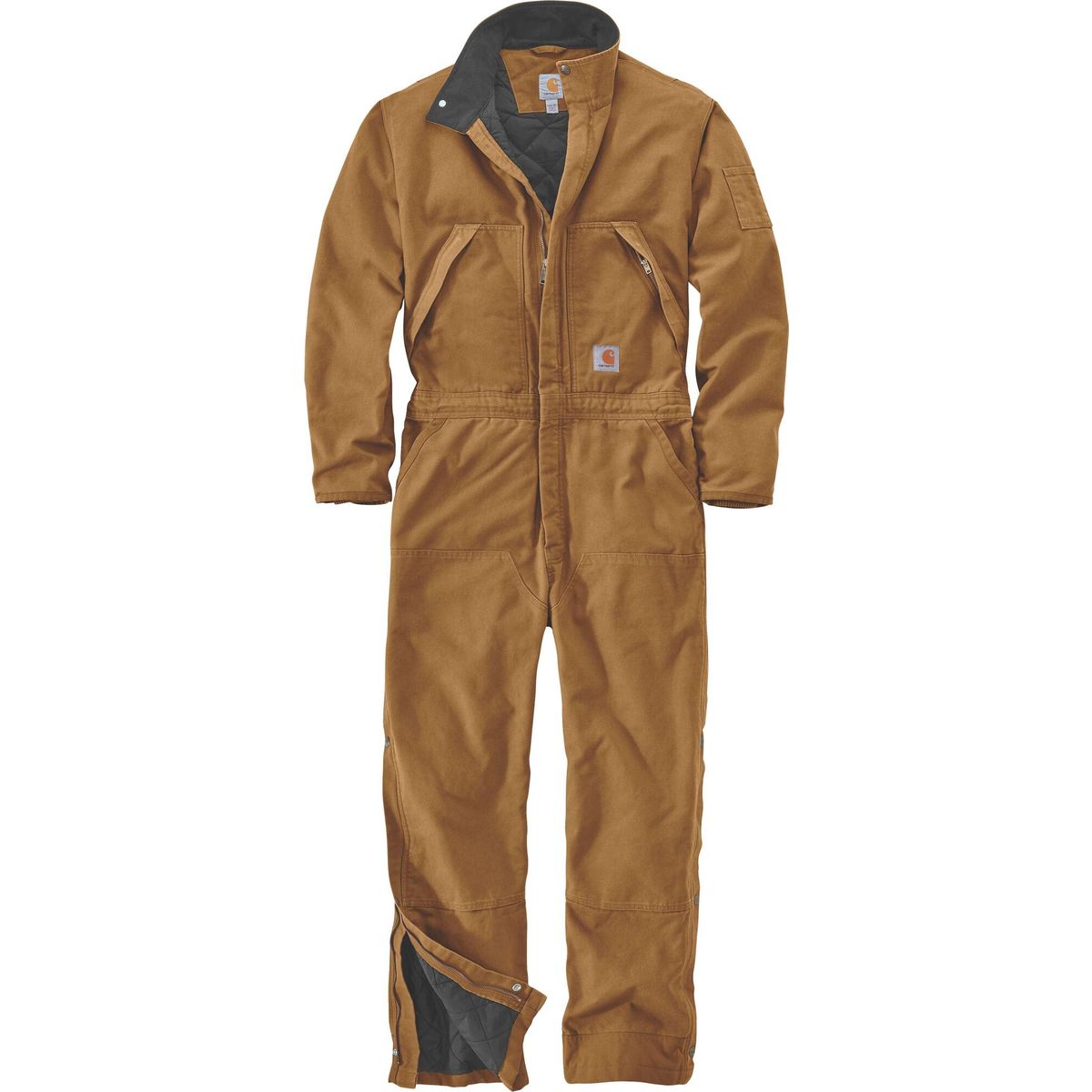 Carhartt Loose Fit Washed Duck Insulated Coverall carhartt brown (BRN) 4XL REG 104396-BRN4XLREG