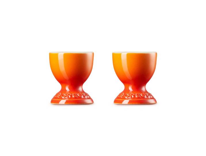 Le Creuset - Set van 2 Eierdopjes Oranjerood