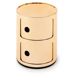 Kartell Container Componibili kupferfarben gold, Designer Anna Castelli Ferrieri, 40 cm