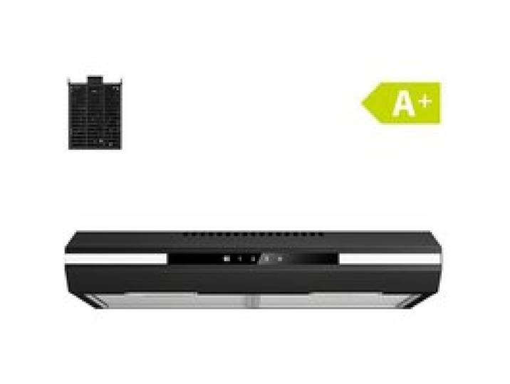 CIARRA Hotte Casquette 60cm Tactile 325m3/h Recyclage ou Evacuation Hotte Encastrable Noir CD6921B