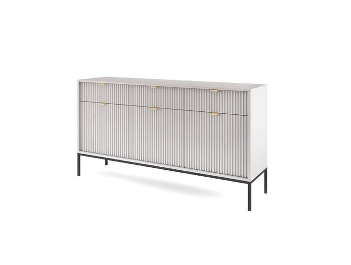 yourhouse24 Kommode Dreitürige Sideboard NOVA KSZ154 mit Schubladen