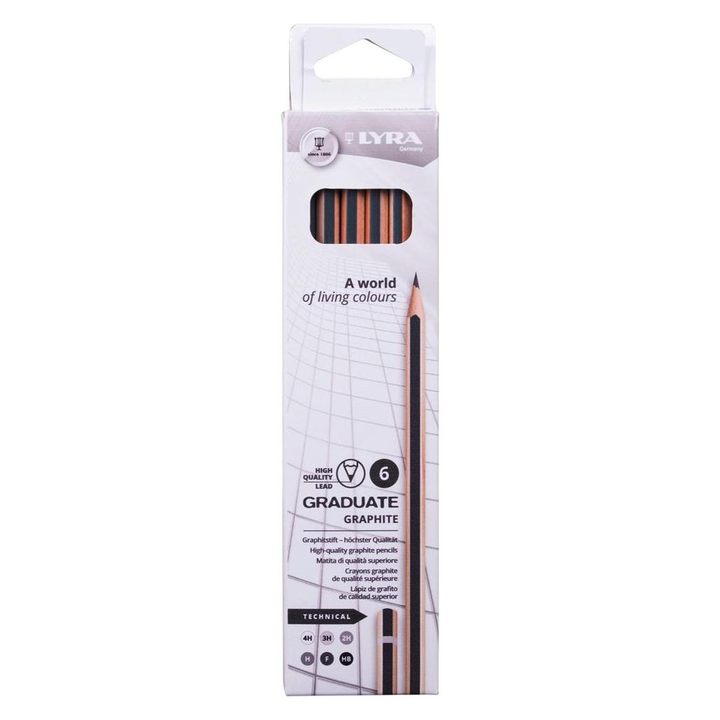 Lyra Graphitstifte 6 Stk (6.80 mm, 4h, HB, 6x) (342060)