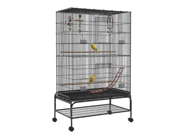 FELIXLEO Esstisch Vogelkäfig mit Sitzstangen Vogelspielzeug herausnehmbare Bodenwanne (1-St)