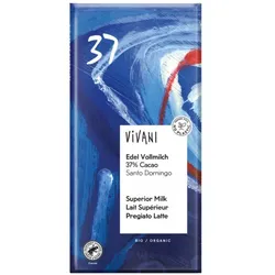 Vivani Edel Vollmilch Schokolade 37% Cacao bio