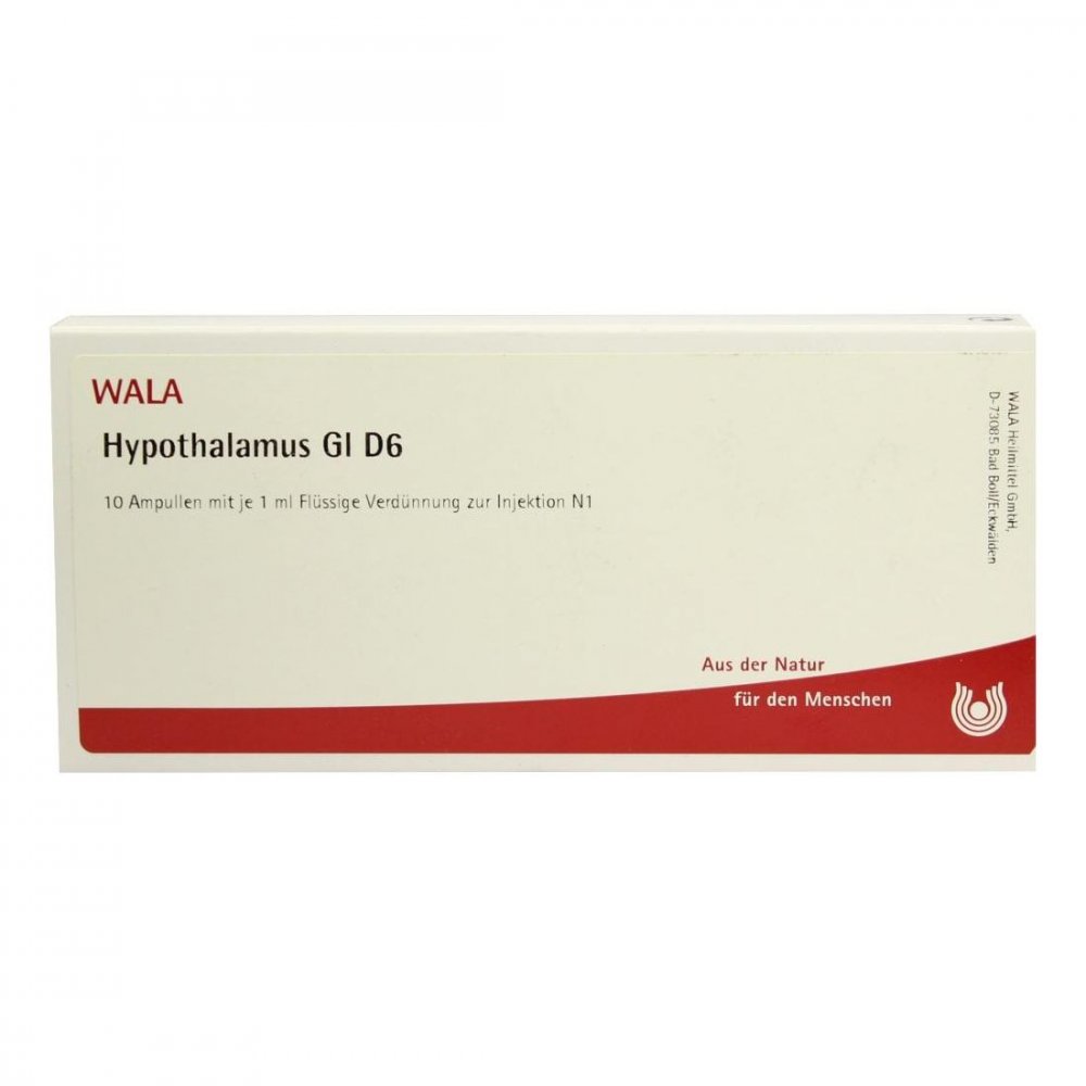 WALA Heilmittel GmbH Hypothalamus Gl D6 Ampullen 02830154