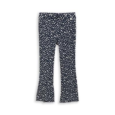 Leggings TOM TAILOR, Mädchen, Gr. 110, N-Gr, schwarz base dots design, Web, Obermaterial: 93% Baumwolle, 7% Elasthan, Hosen Leggings