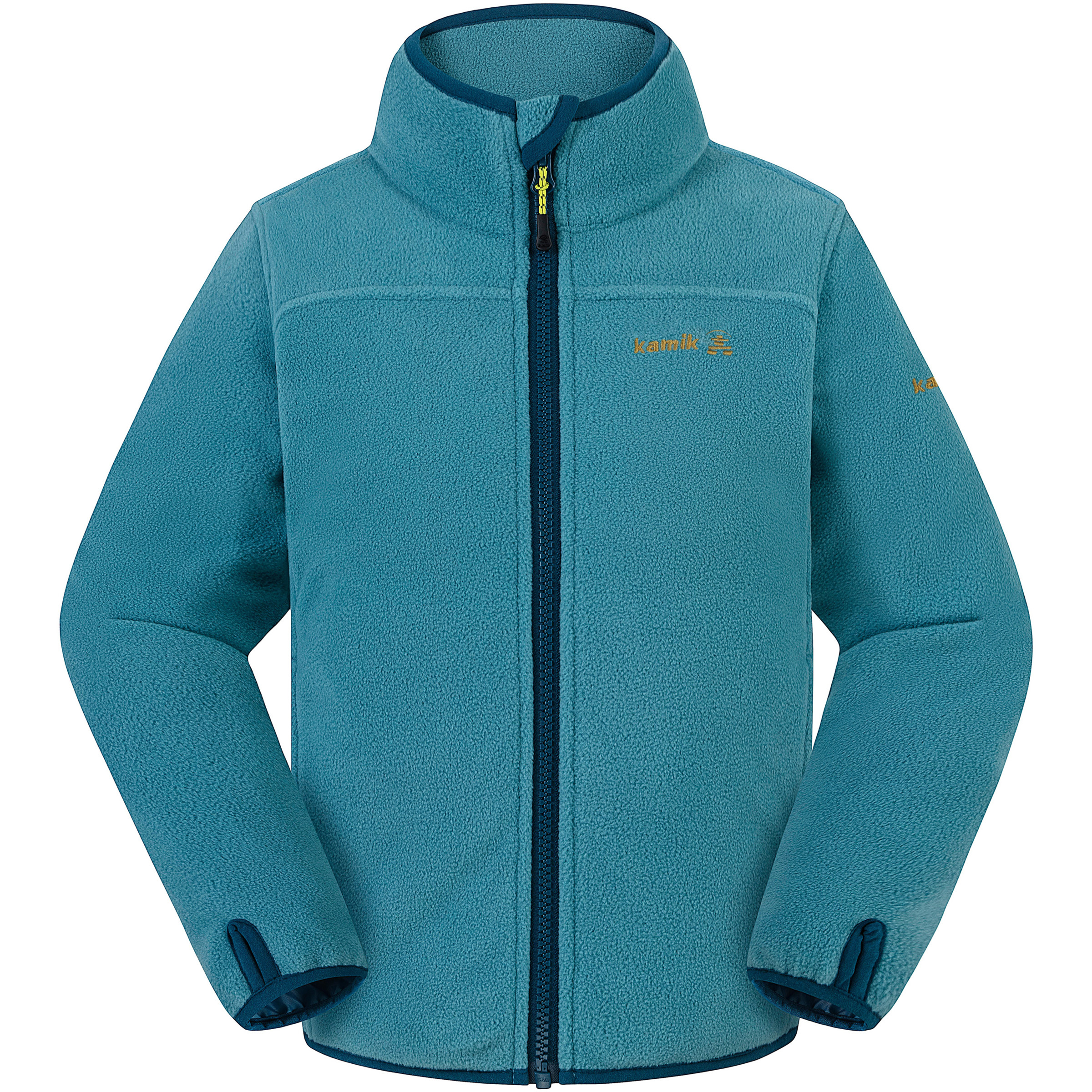 Kamik Ridley Kinder Fleecejacke seafoam-abyss Größe 164 Trekking Elastisch