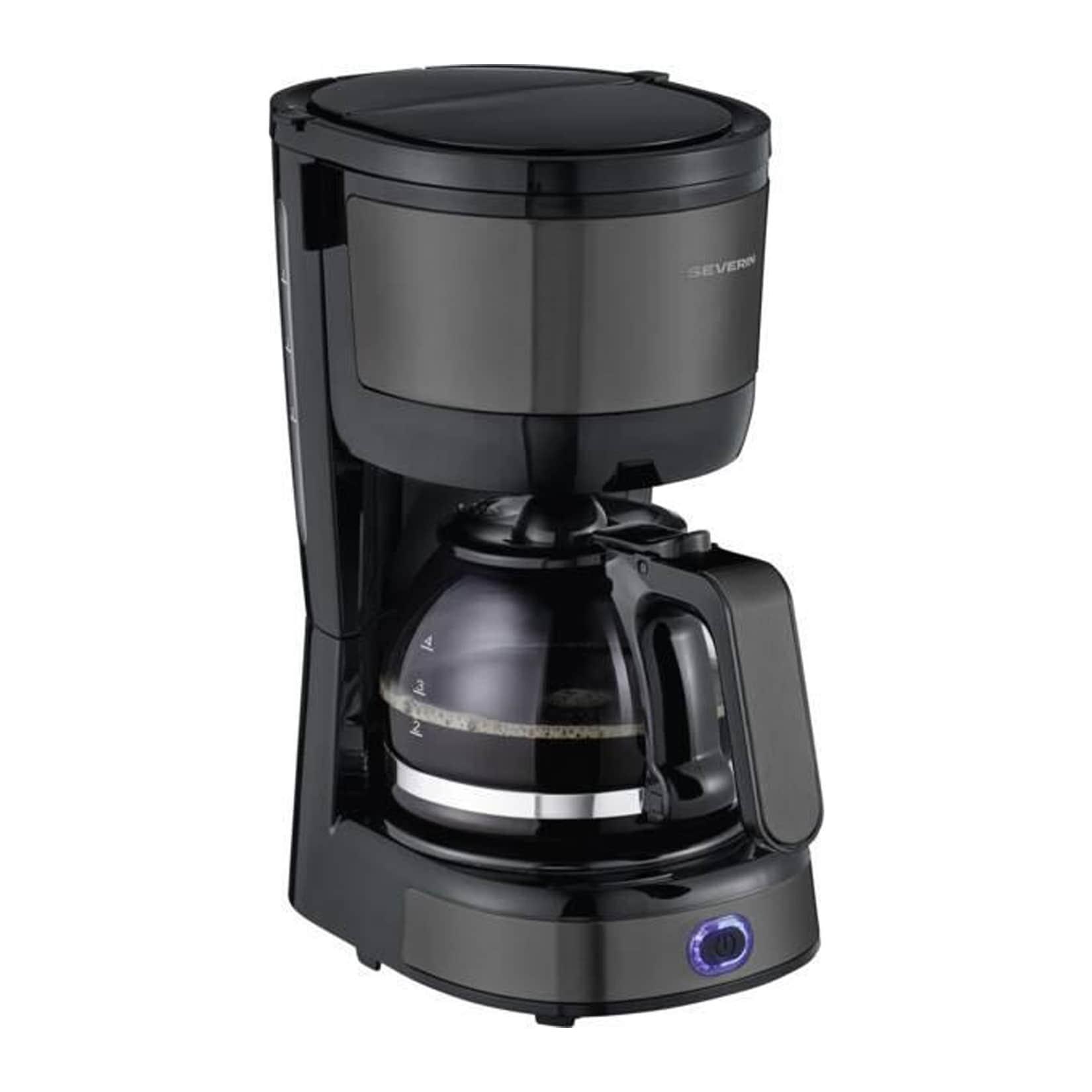 SEVERIN KA 9385 Mini Filterkaffeemaschine (4 Tassen, 0,56 l Wassertank, Karaffe, Schwenkfilter, Permanentfilter, Tropf-Stopp, Warmhaltefunktion, Abschaltautomatik)