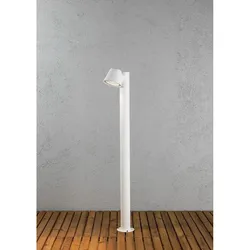 Konstsmide Wegeleuchte TRIESTE mit Pfahl, GU10 max. 35W, Weiß, Aluminium / Acrylglas klar KON-7524-250